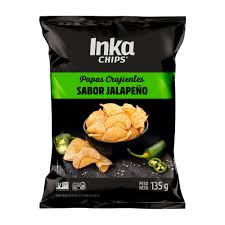 Papas INKA CHIPS Sabor Jalapeño 135g